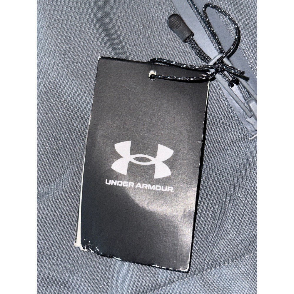 Mens‎ 4X Under Armour Jacket Storm Proof Lined Rain Hoodie black full zip new - Picture 2 of 12